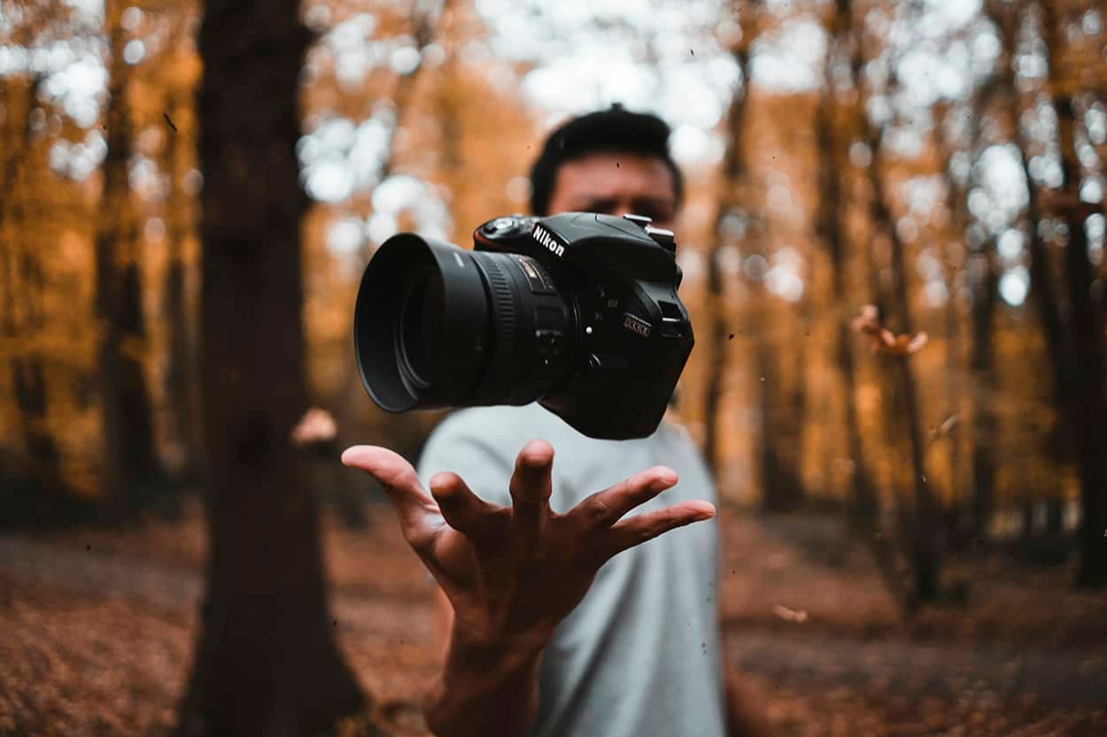 Photography with watermark example