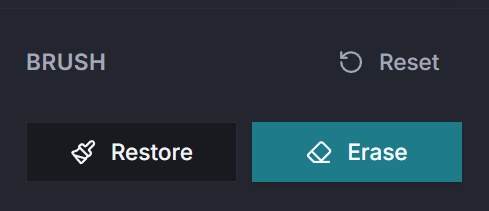 Advanced brush refinement inside replace color workflow