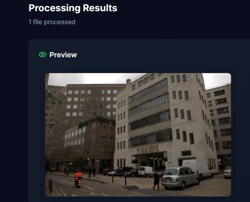 Preview RAW photo, zoom, and view metadata